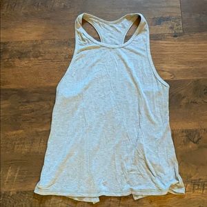 Til You Collapse Grey Tie-Back Tank